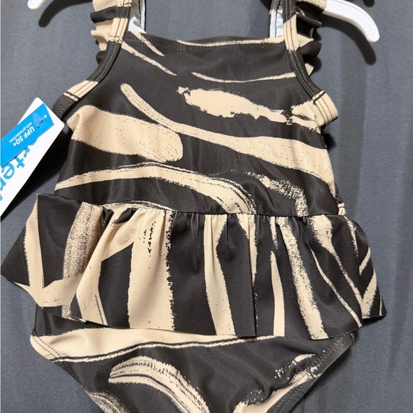 Carter's Black and Tan Ruffle Swimsuit - Picture 5 of 5